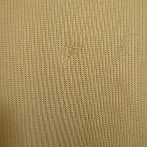 Women's Faconnable Yellow Front Zip Up Sweater Size L - Picture 2 of 8